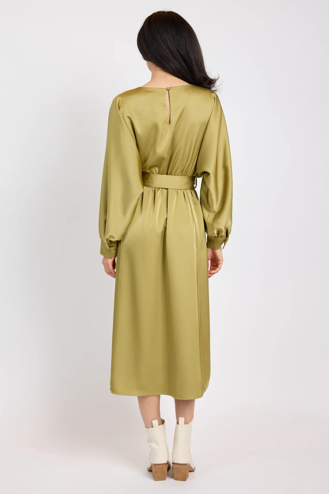 MOOD BOOST DOLMAN MIDI DRESS