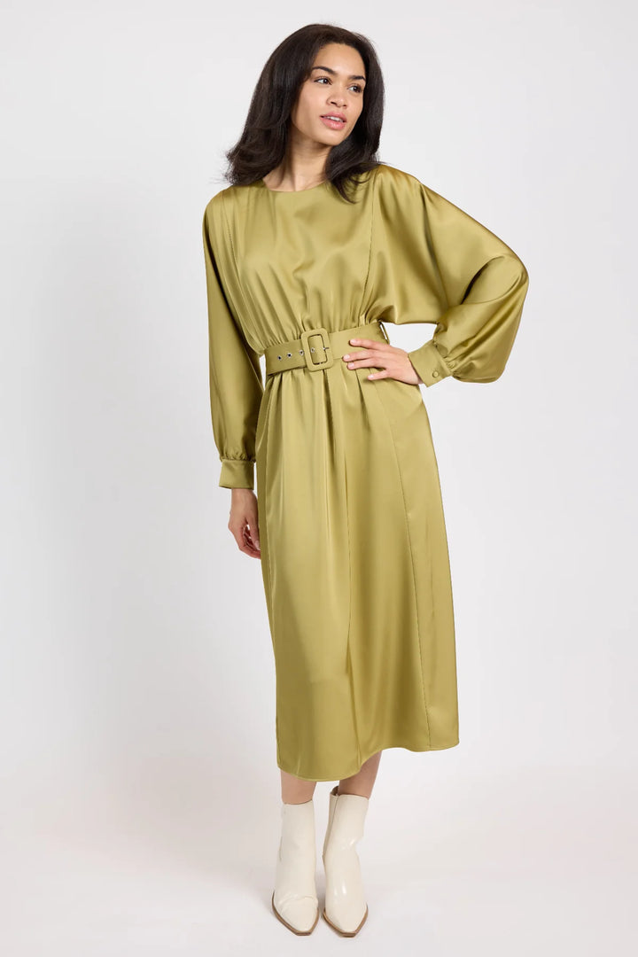 MOOD BOOST DOLMAN MIDI DRESS