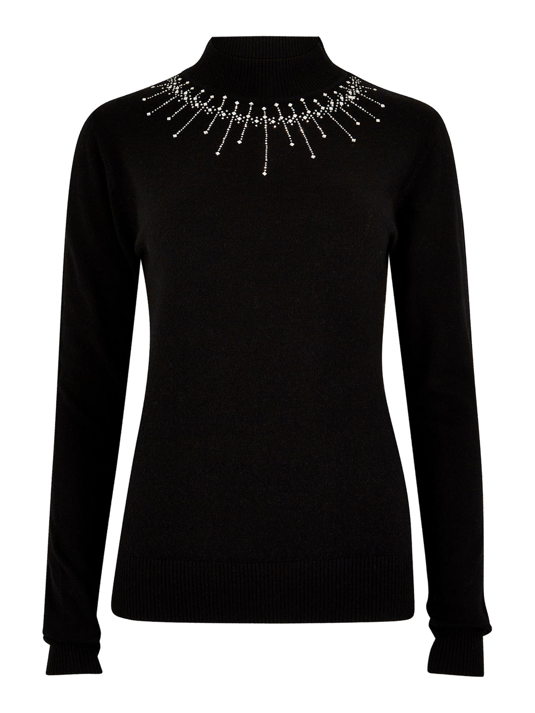 GEM & STUD NECKLINE JUMPER