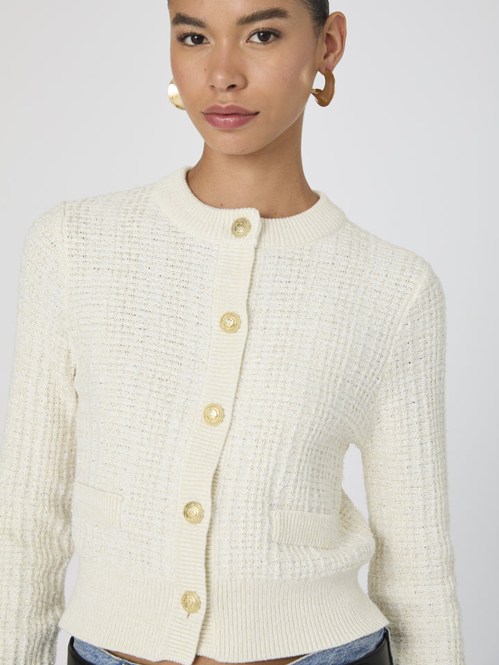 LUREX TWEED CARDIGAN