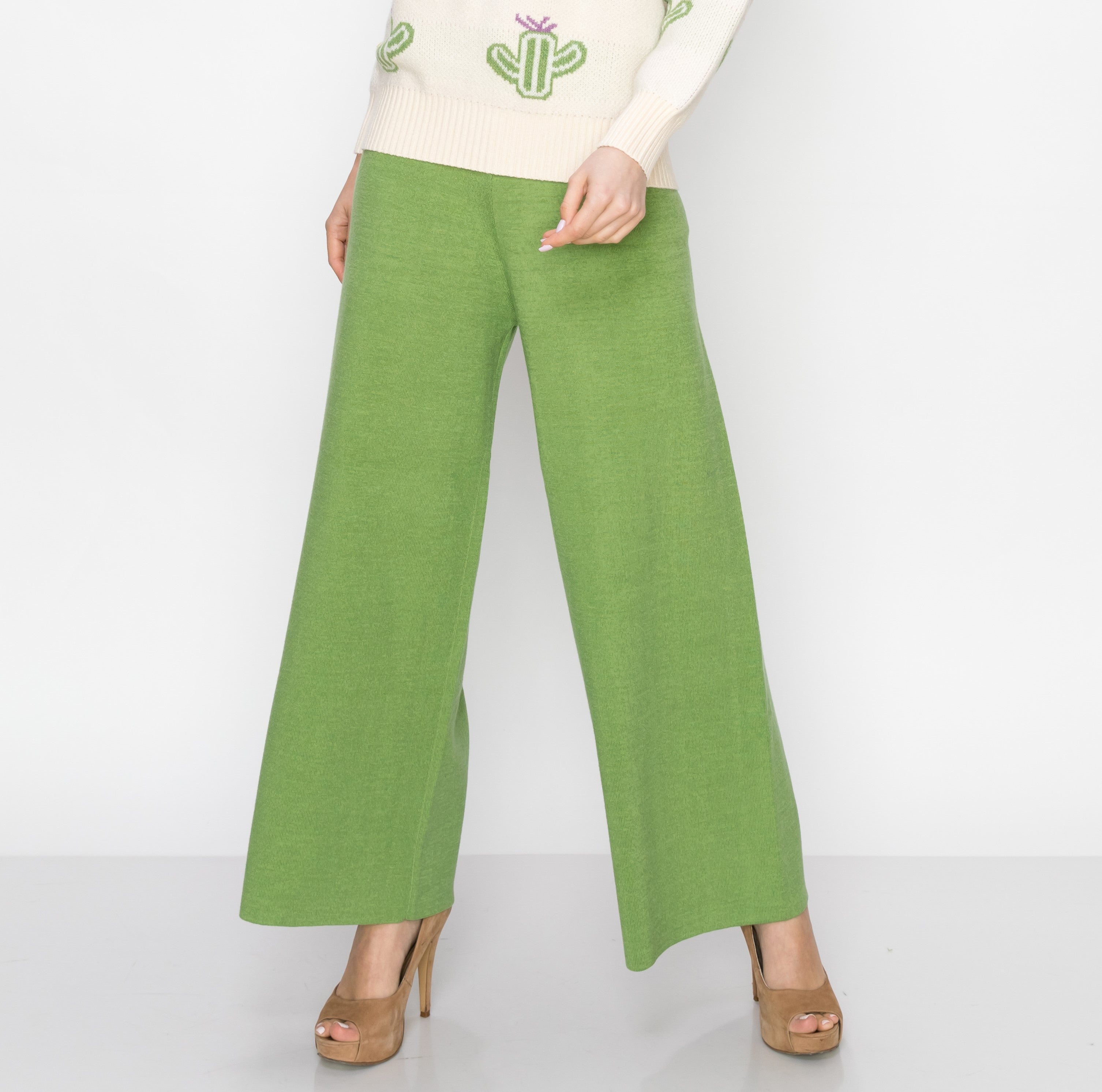 Sian Ribbed Knitted Pant – Copper Penny